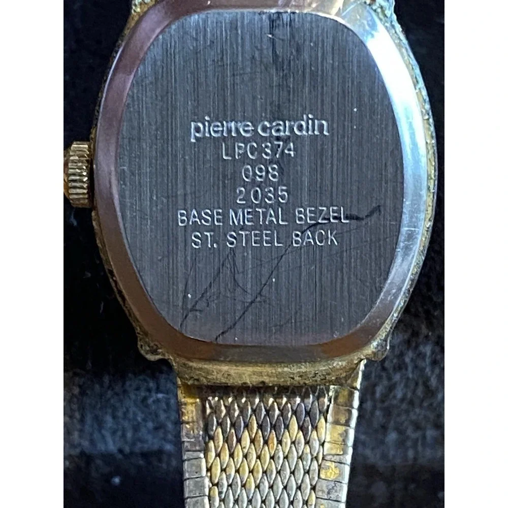 Pierre Cardin Quartz Women's Watch Gold Tone 6.5